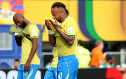 Neymar, en la derrota de Brasil ante Noruega en el Mundial 2026.