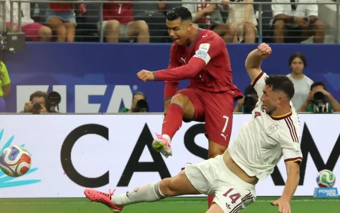 Cristiano Ronaldo (7) jugó su sexta Copa del Mundo este 2026.