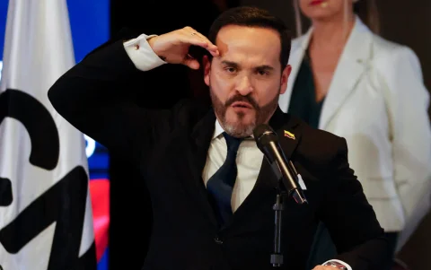 Abelardo de la Espriella en una intervención pública, no vinculada al proceso de empalme con Gustavo Petro.