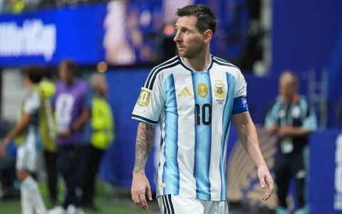 Lionel Messi, en el partido de Argentina contra Egipto por el Mundial 2026.