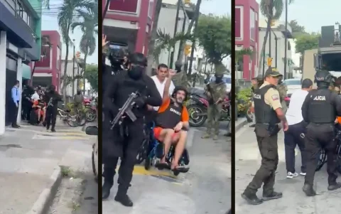 El alcalde fue trasladado a una casa de salud en Guayaquil para exámenes relacionados con su estado de salud.
