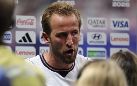 El goleador inglés Harry Kane en el Mundial 2026.