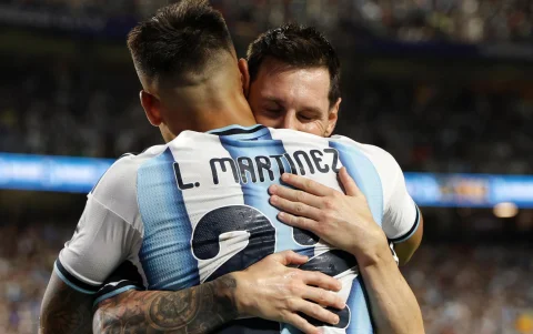 Lionel Messi y Lautaro Martínez celebraron el triunfo contra Suiza en el Mundial 2026.