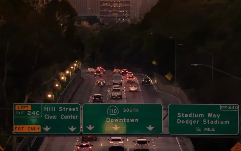Vista panorámica de la ciudad de Los Ángeles, en Estados Unidos.