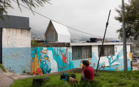 La Casa Parásito, construida por el estudio quiteño El Sindicato Arquitectura, es uno de los antecedentes de esta corriente en Ecuador.