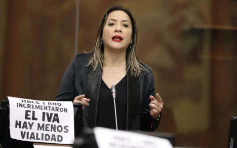 Ana María Raffo, asambleísta del bloque de la Revolución Ciudadana, señala que Osvaldo Hurtado está alineado con las