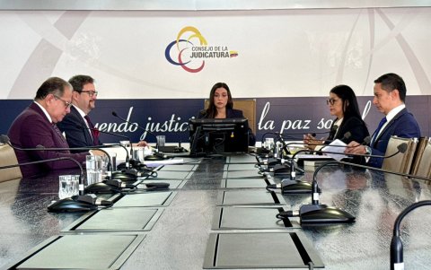 El Pleno del Consejo de la Judicatura es presidido por Mercedes Caicedo.