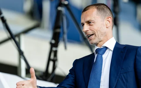 El presidente de la UEFA Aleksander Ceferin.