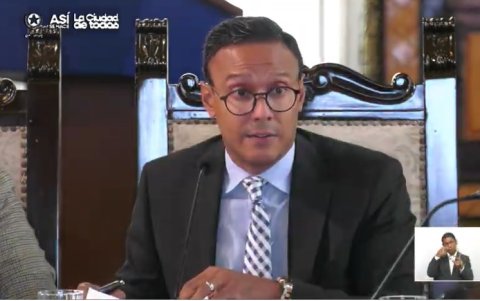 Paulo Salas interviene en la sesión de este jueves 30 de julio.