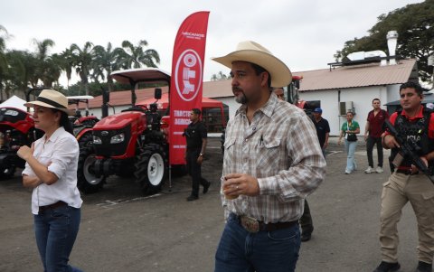 Prefecto del Guayas recorrio los distintos stands de AgroExpo 2026, en el recinto ferial de la AGLYG, en Durán.