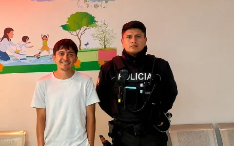 Pablo David Llanes fue localizado con vida en Baños de Agua Santa tras dos días de búsqueda, confirmó la Dinased este sábado oficialmente.