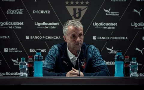 Gustavo Álvarez, entrenador de Liga de Quito.