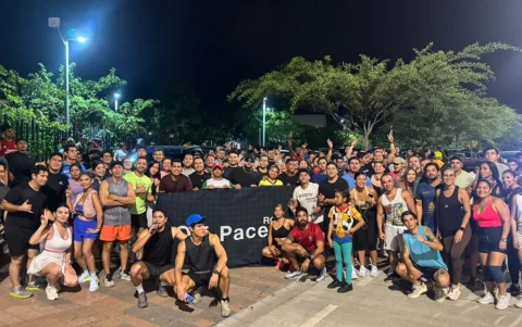 Docenas de corredores se reúnen en los alrededores del Parque Bicentenario del sector Ciudad Celeste