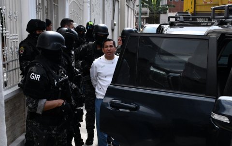 Darío Macas y su esposa fueron detenidos durante los operativos del caso Muralla. Ambos son procesados por el presunto delito de enriquecimiento ilícito.