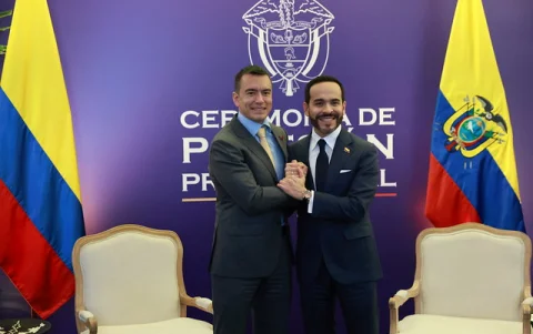 El presidente Noboa afirmó que existe un “acuerdo inicial” con el presidente colombiano, Abelardo de la Espriella para aplicar una tarifa binacional para la energía importada.