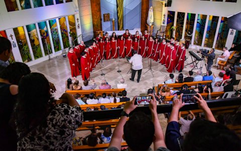 La Casa de la Cultura Núcleo del Guayas presentó su repertorio ante el público guayaquileño presente.