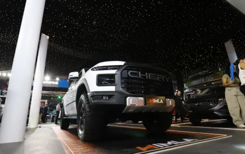Pick-up HIMLA presentada por Chery en el Autoshow 2026, parte de su portafolio junto al Tiggo 2 Pro Max.