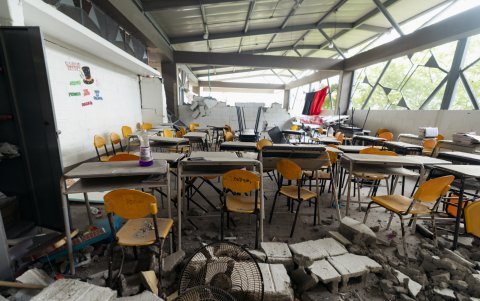 La emergencia causó daños en cerca de 200 escuelas y provocó el colapso de 40.