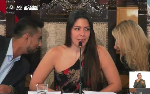 Tatiana Coronel (c) lideró la sesión del Concejo de este jueves 20 de agosto.