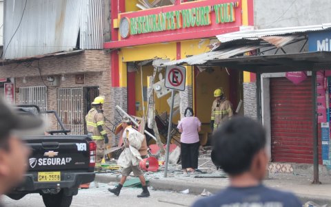 Tres viviendas resultaron afectadas por la explosión provocada, preliminarmente, por una acumulación de gas.