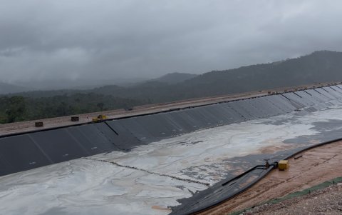 Dique de relavera de Fruta del Norte.