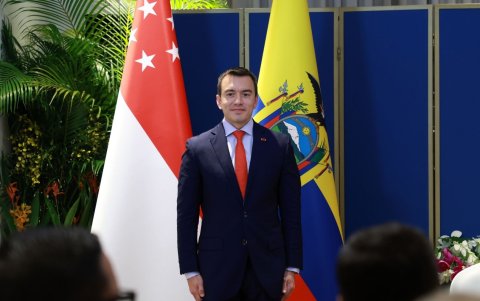 El presidente Daniel Noboa recientemente regresó de su gira por Asia.