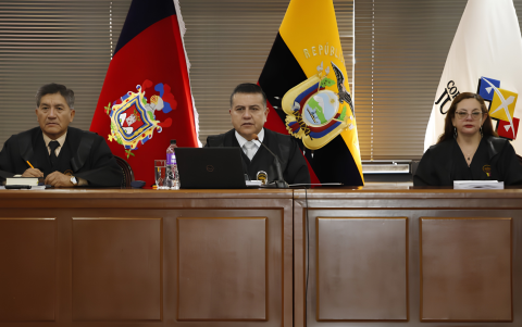 Tribunal de la Corte Nacional durante la lectura del fallo en el caso Sinohydro.