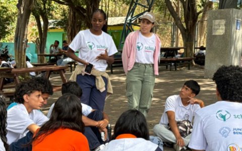 Programa de la JBG con Scholas, en el sur de Guayaquil.