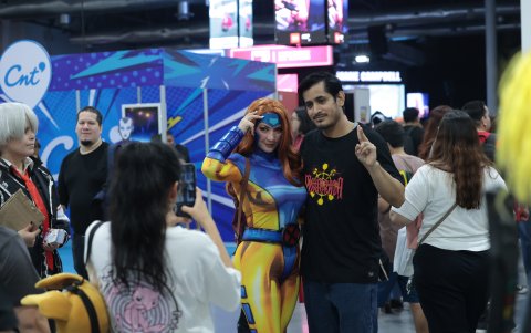 Una de las temáticas favoritas de los asistentes son los comics de Marvel.