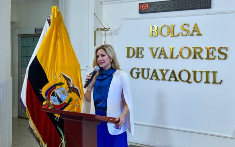 Martha González, gerente general de la Bolsa de Valores de Guayaquil (BVG).