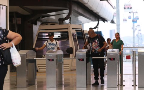 Estación de la Aerovía en Durán.