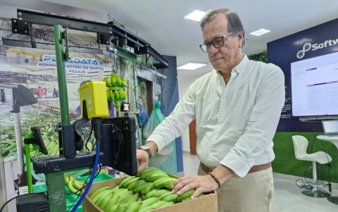 Xavier Cárdenas, de Agrosoft, inserta tecnología en cultivos de banano y cacao para agroexportación.