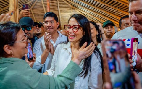 Luisa González denunció que la presunta reunión fue para fraguar su descalificación como candidata a la Prefectura de Manabí.