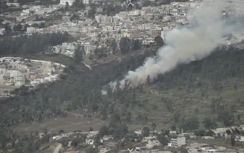 El 6 de septiembre se registró una columna de humo en el sector de Mastodontes, en el norte de Quito.