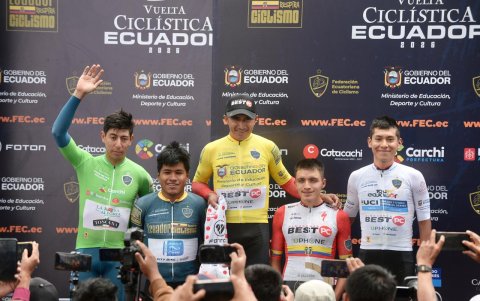Los líderes de la Vuelta al Ecuador 2026.