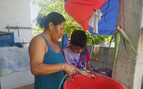 El agua potable en Santa Elena escaseo durante todo este día martes