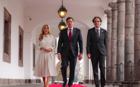 Marco Rubio, secretario de Estado de Donald Trump, se reunió con el presidente Daniel Noboa este 9 de septiembre de 2026.