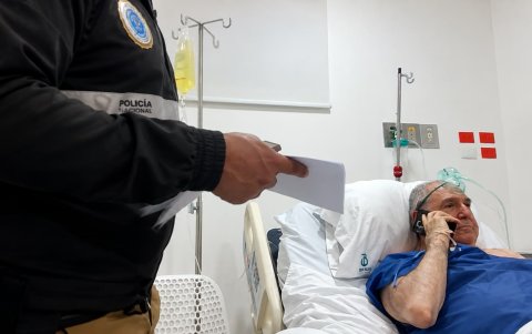 Abdalá Bucaram, al momento de la lectura de su sentencia.