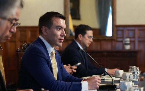 Daniel Noboa también se refirió a la situación de su Gabinete.
