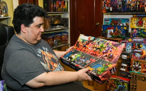 Wickenhauser tiene asegurada la sala donde almacena su colección