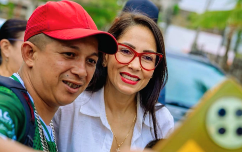 Luisa González era la primera opción del correísmo en Manabí.
