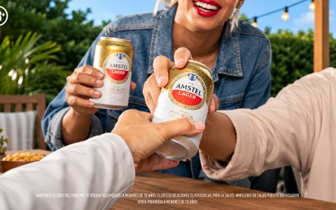 Amstel, cerveza de origen europeo con 156 años de historia, llega a Ecuador con una propuesta 100% malta para acompañar momentos de calidad.
