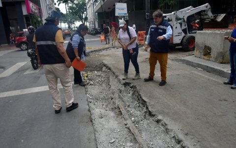 Uno de los hallazgo en el centro de Guayaquil.