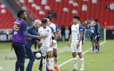 Rodney Redes (c) se fue de Liga de Quito luego de anotar solo 3 goles en 20 partidos en LigaPro.