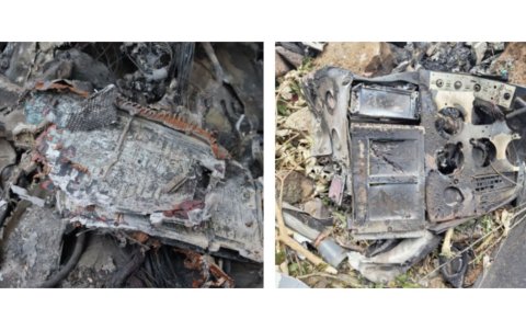 El panel de instrumentos quedó destruido, por lo que no se pudo extraer información vital.