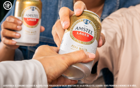 Amstel, cerveza de origen europeo con 156 años de historia, llega a Ecuador con una propuesta 100% malta para acompañar momentos de calidad.