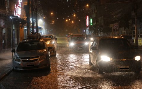 La ciudadela Martha de Roldós fue una de las zonas guayaquileñas que soportó una intensa lluvia la noche del martes 22 de septiembre.