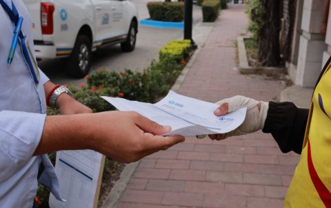 Municipio notifica a responsable de obra en Los Ceibos.