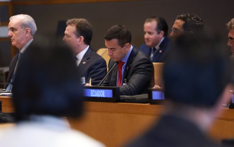Daniel Noboa pide modernizar la ONU para enfrentar amenazas que antes no existían.