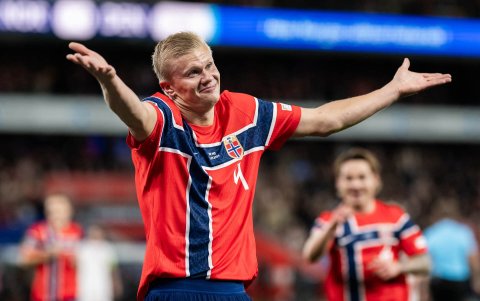 Haaland llega con la pólvora encendida: marcó un doblete ante Dinamarca y será la gran amenaza de Noruega frente a Portugal.
